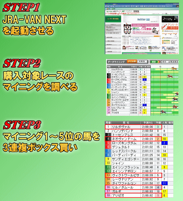 馬券術の手順